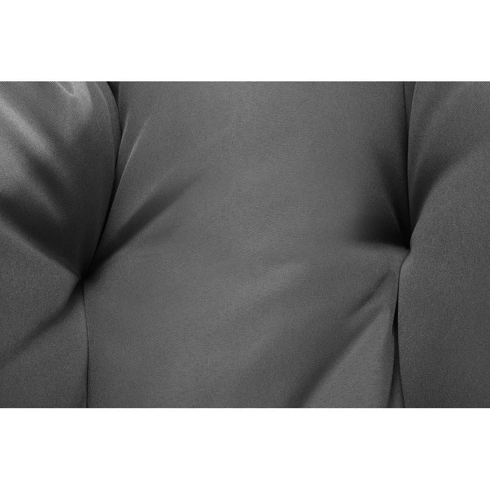 Shangri-La Papasan Swivel Wicker Chair (Grey)