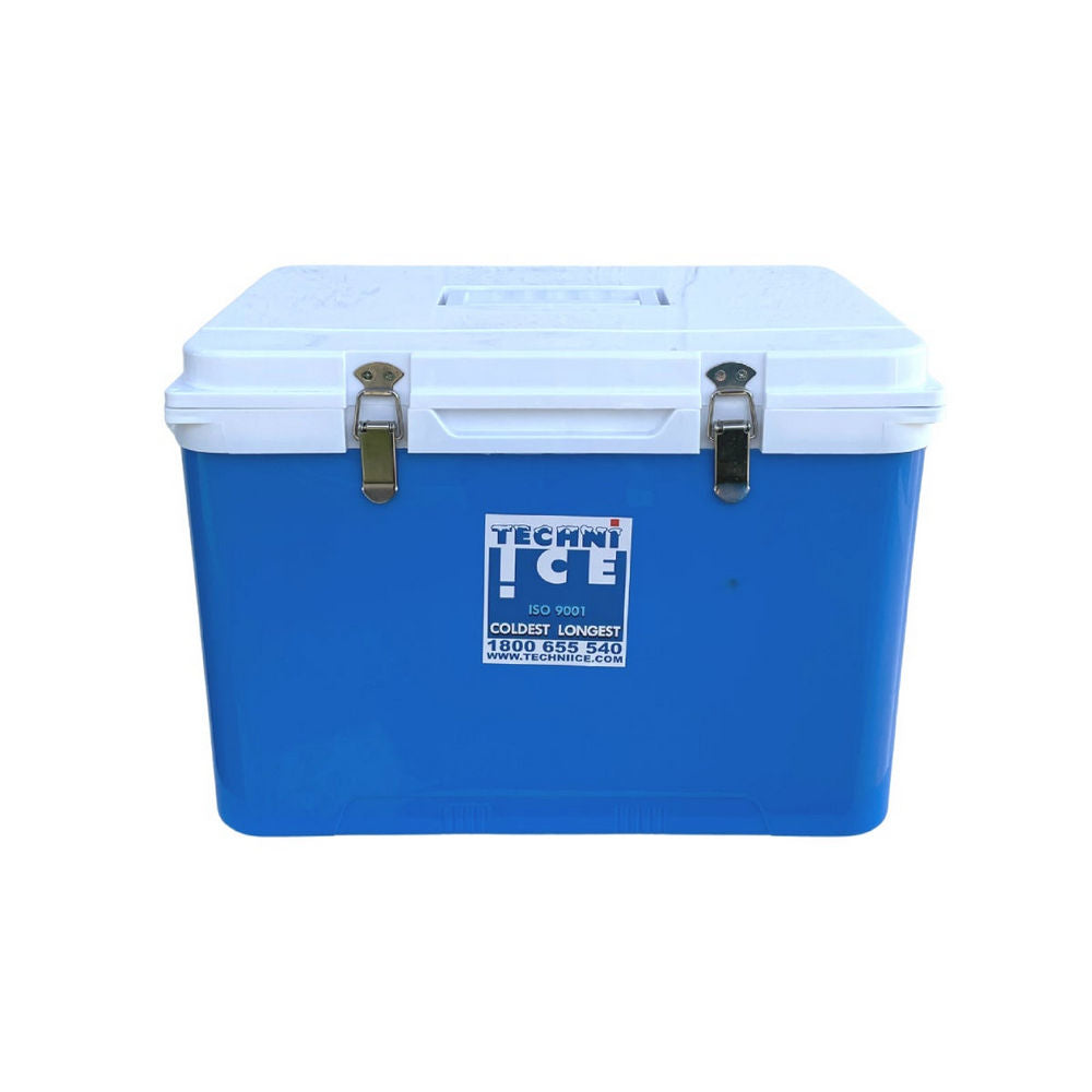 Techni Ice Compact Hardcore Series Ice Box 28L - White/Blue