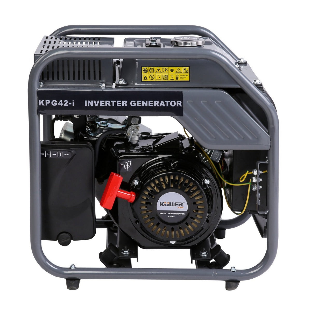 Kuller 4.2kW Max 3.5kW Rated Inverter Generator Pure Sine Wave Single-Phase Petrol DC Output Camping