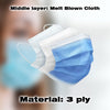 10 x Disposable Face Masks - 3 Ply - Free Delivery!