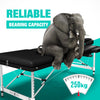 PORTABLE Aluminium Massage Table Bed 3 Fold 70cm Beauty Therapy Foldable