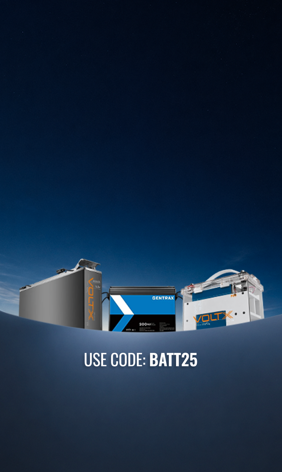 All Batteries at 25% off