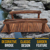 Wooden Garden Bridge Classic Design Walkway - Pond Yard Landscape Decoration