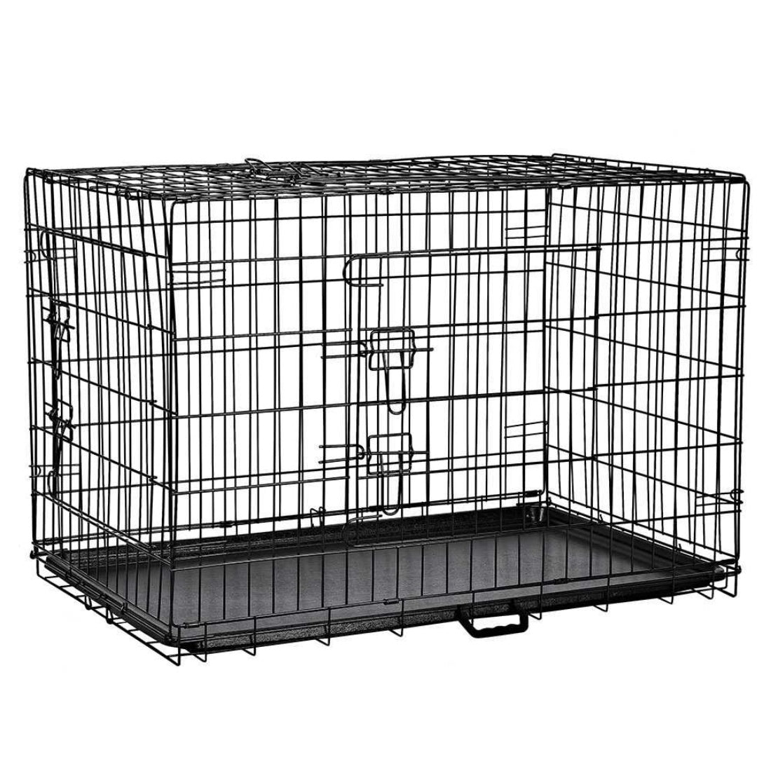 New Pet Dog Folding Kennel Cage Crate Carrier 48” XX Large