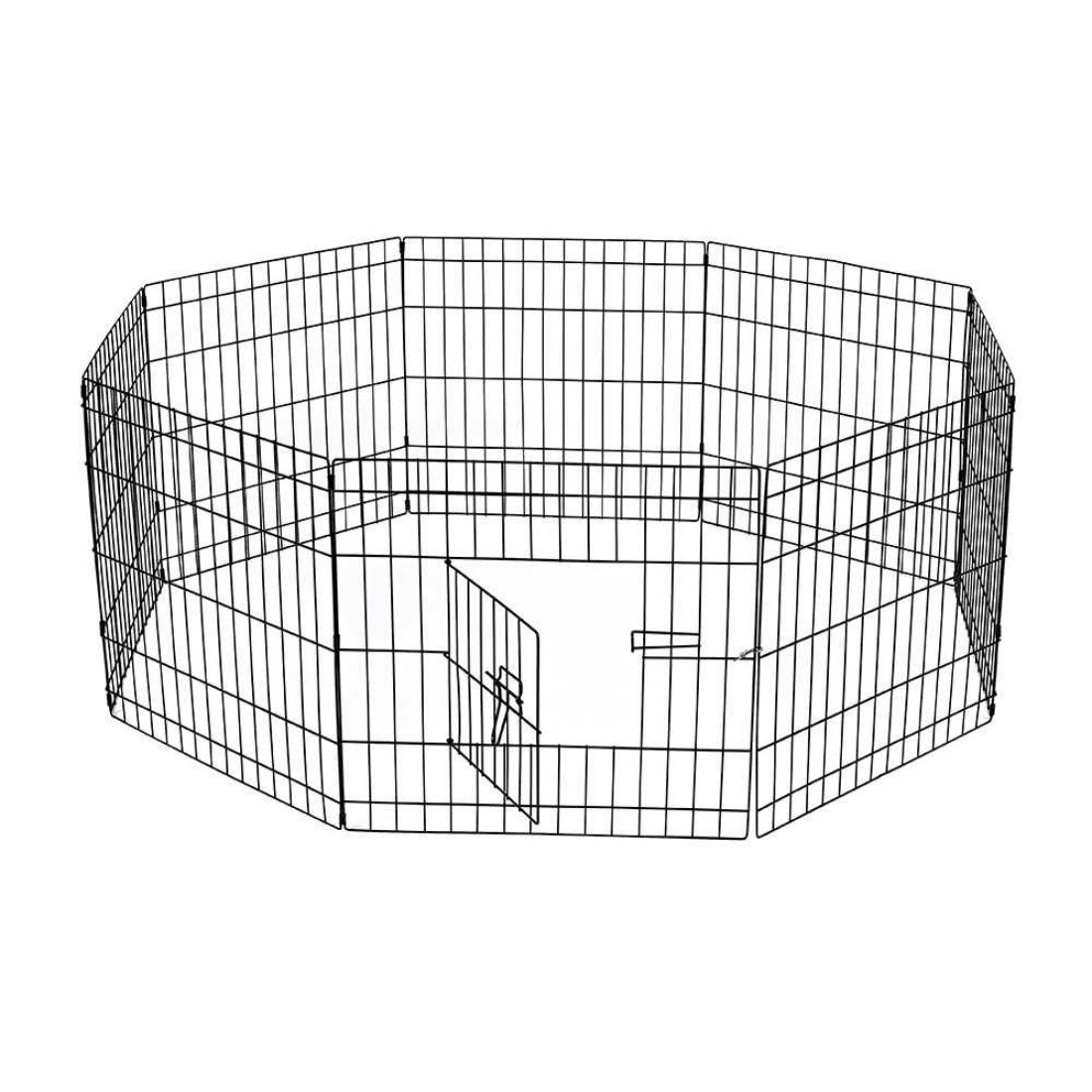 Portable 8-Panel Dog Playpen – Small/Medium Pet Enclosure – 24” Exercise Fence