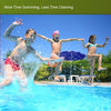 SWIMMING POOL COVER 7m x 4m & ROLLER Solar Bubble Blanket Reel Wheels
