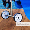 Swimming Pool 5M Cover & Roller Solar Bubble Blanket Reel Wheels Adjustable