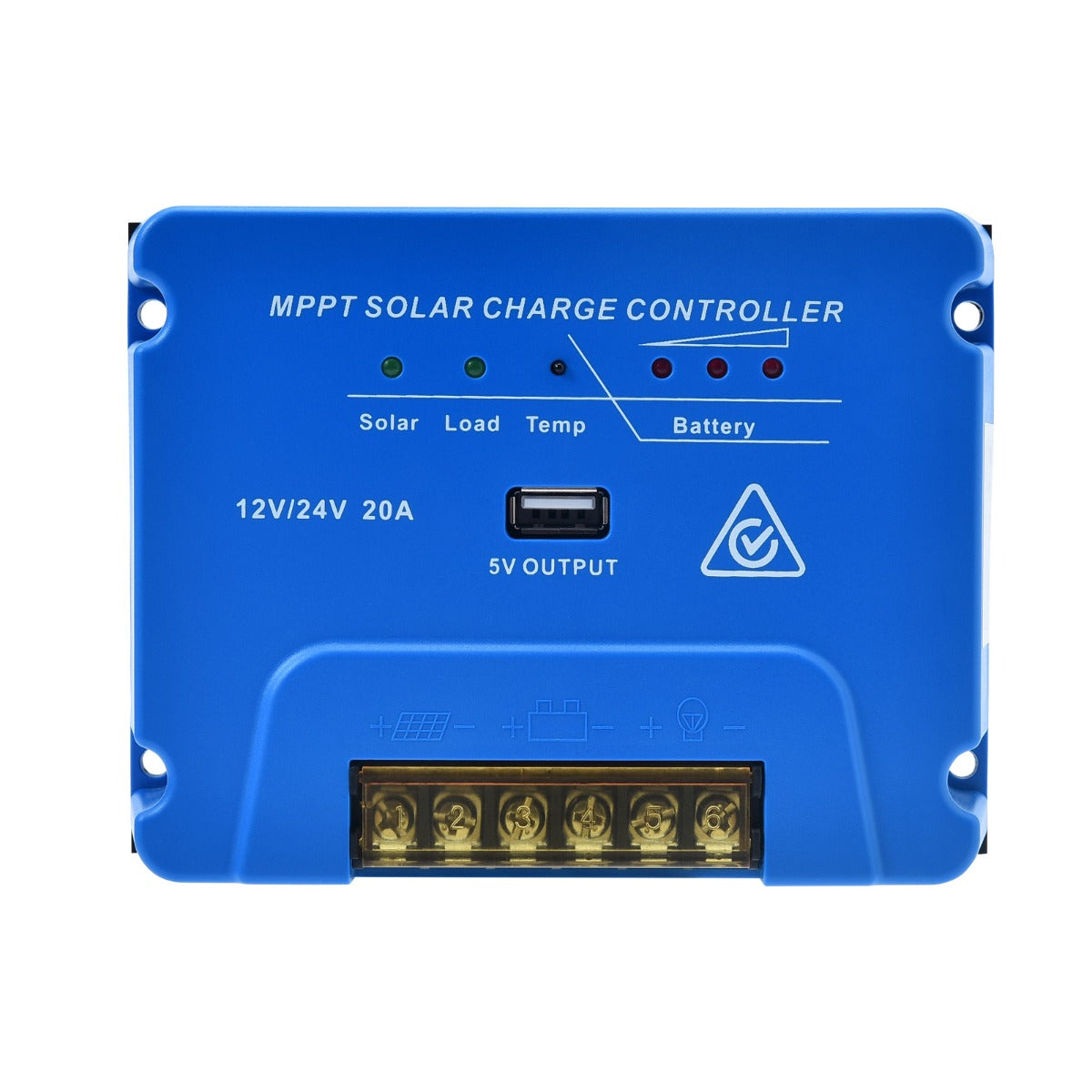 12V/24V 20A MPPT Solar Panel Battery Regulator Charge Controller USB 5V