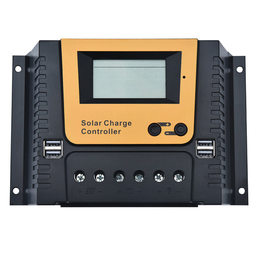 12V/24V/36V/48V Solar Panel Battery Regulator Charge Controller 40A PWM LCD USB