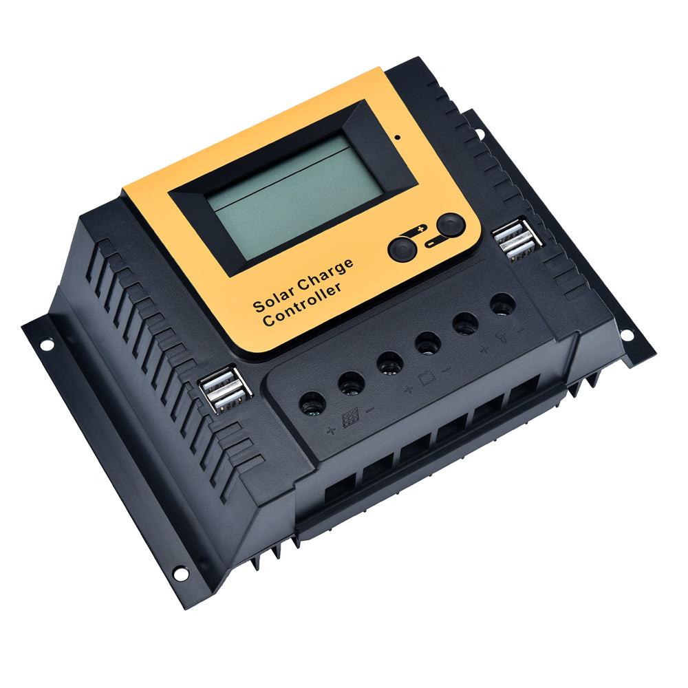 12V/24V/36V/48V Solar Panel Battery Regulator Charge Controller 40A PWM LCD USB