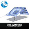 Portable Blue Beach Tent Sun Shade UV-Resistant Outdoor Picnic Camping Canopy