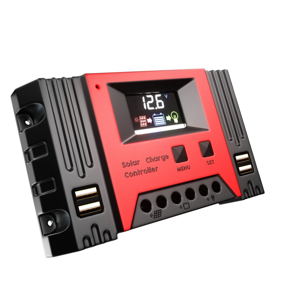 12/24V 20A PWM Solar Panel Premium Regulator Charge Controller with 4 USB