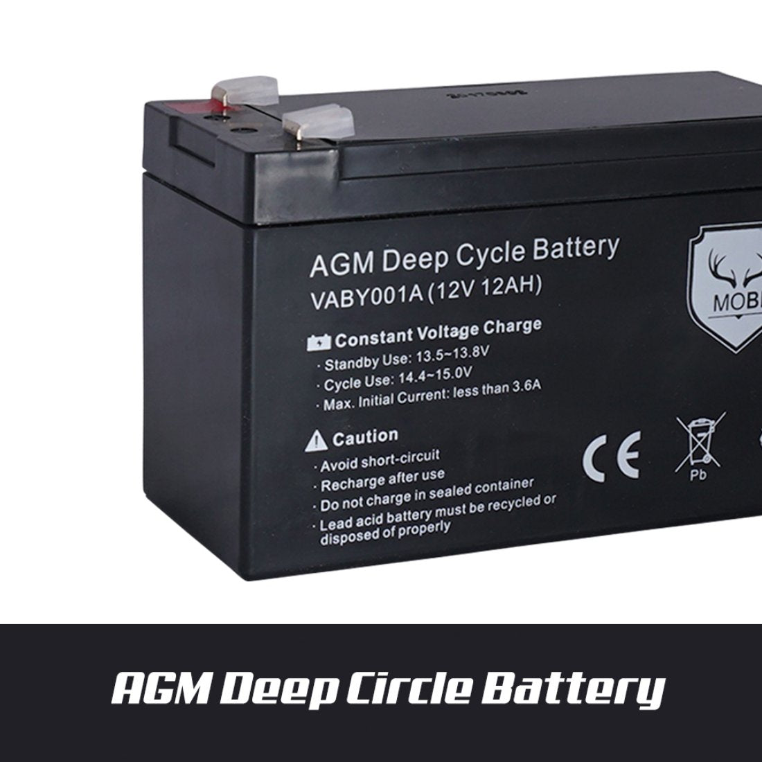 12V 12AH Amp Hour Battery AGM Deep Cycle 12 Volt