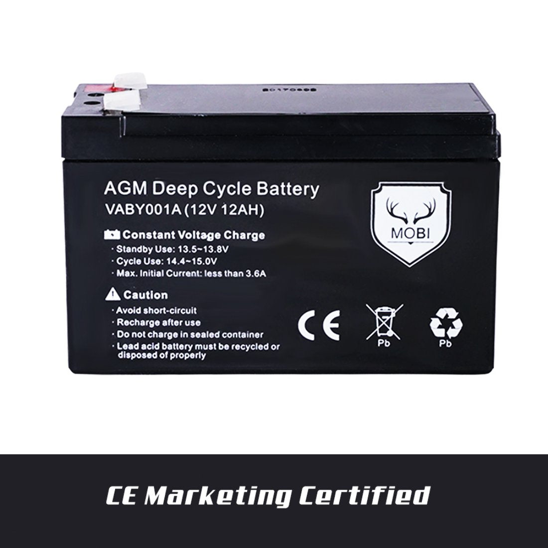 12V 12AH Amp Hour Battery AGM Deep Cycle 12 Volt