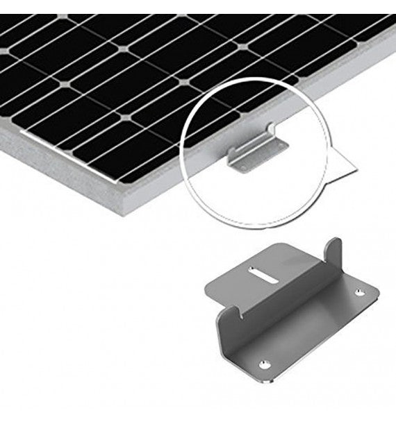 8pcs Solar Panel Mounting Kits Z Style Brackets Aluminum Alloy 4WD Boat Home