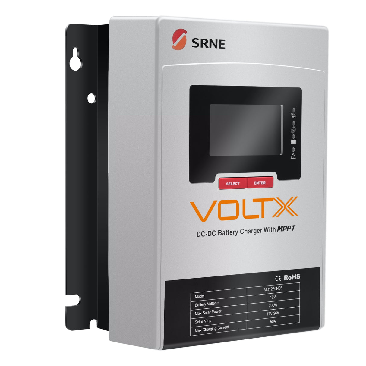 SRNE VoltX 12V 50A MPPT DC to DC Lithium Battery Charger with Bluetooth