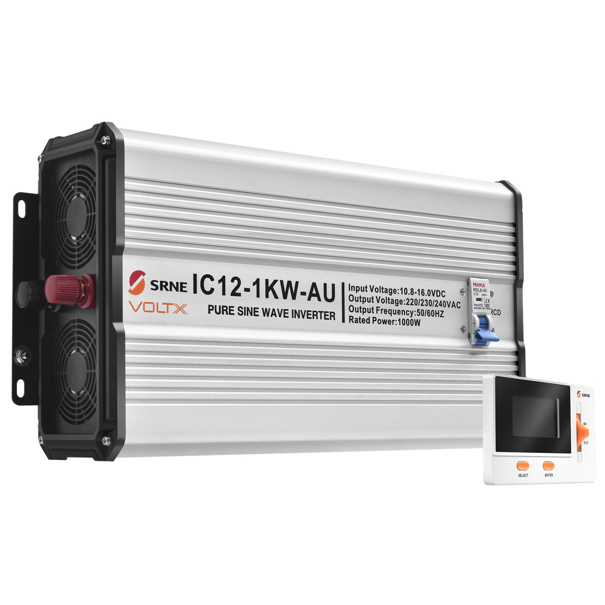 VoltX 12V 1KW Pure Sine Wave Inverter + FREE VoltX Inverter LCD Display