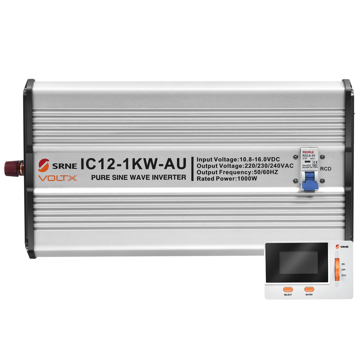 VoltX 12V 1KW Pure Sine Wave Inverter + FREE VoltX Inverter LCD Display