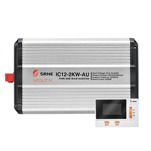 VoltX 12V 2KW Pure Sine Wave Inverter + FREE VoltX Inverter LCD Display
