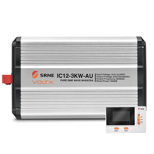VoltX 12V 3KW Pure Sine Wave Inverter + FREE VoltX Inverter LCD Display
