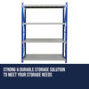 NEW 3 x PACK 1.5 X 2M WAREHOUSE GARAGE STEEL STORAGE Metal Racking Shelves Shelf