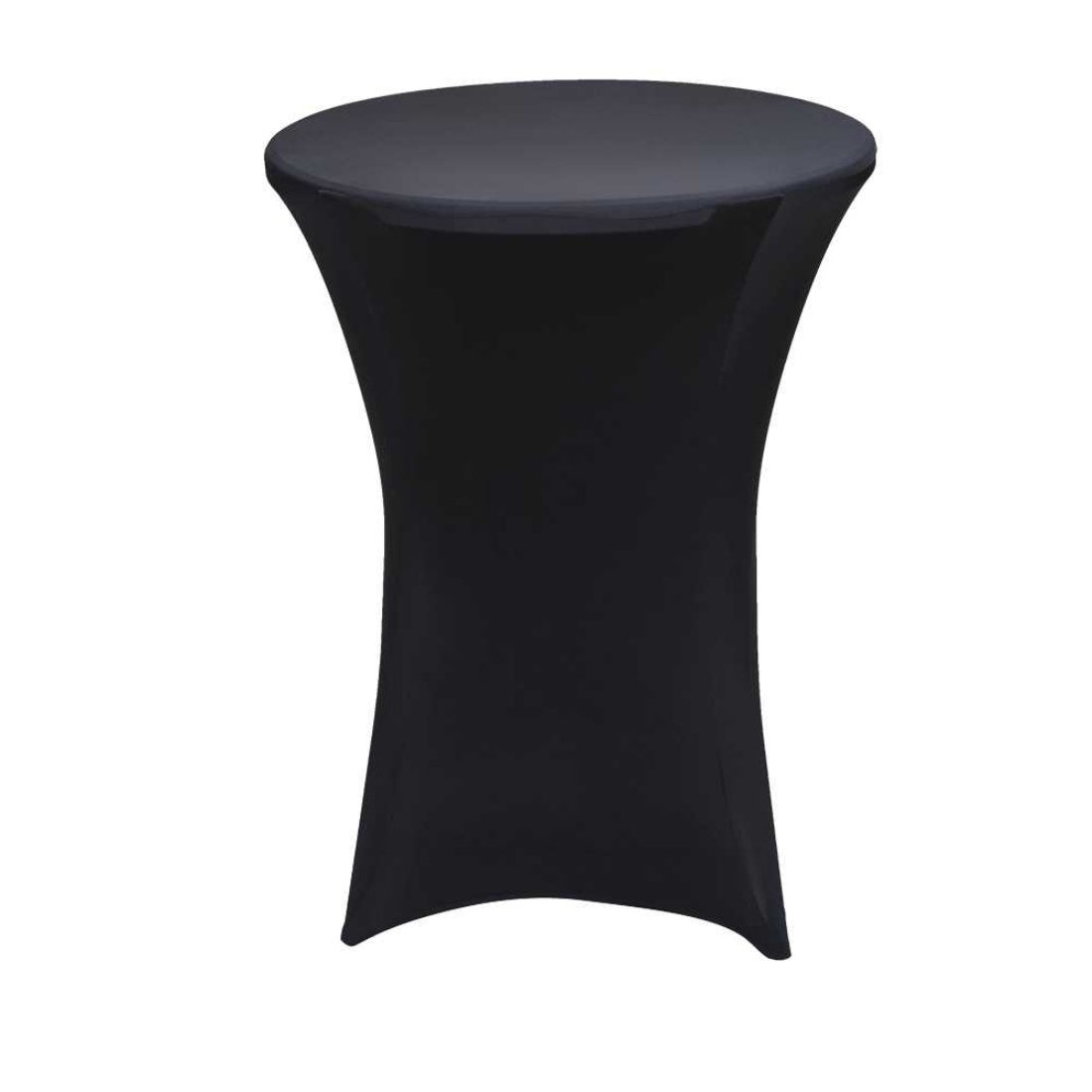Black Standing Bar Folding Table & Cover Party Functions Portable Light New