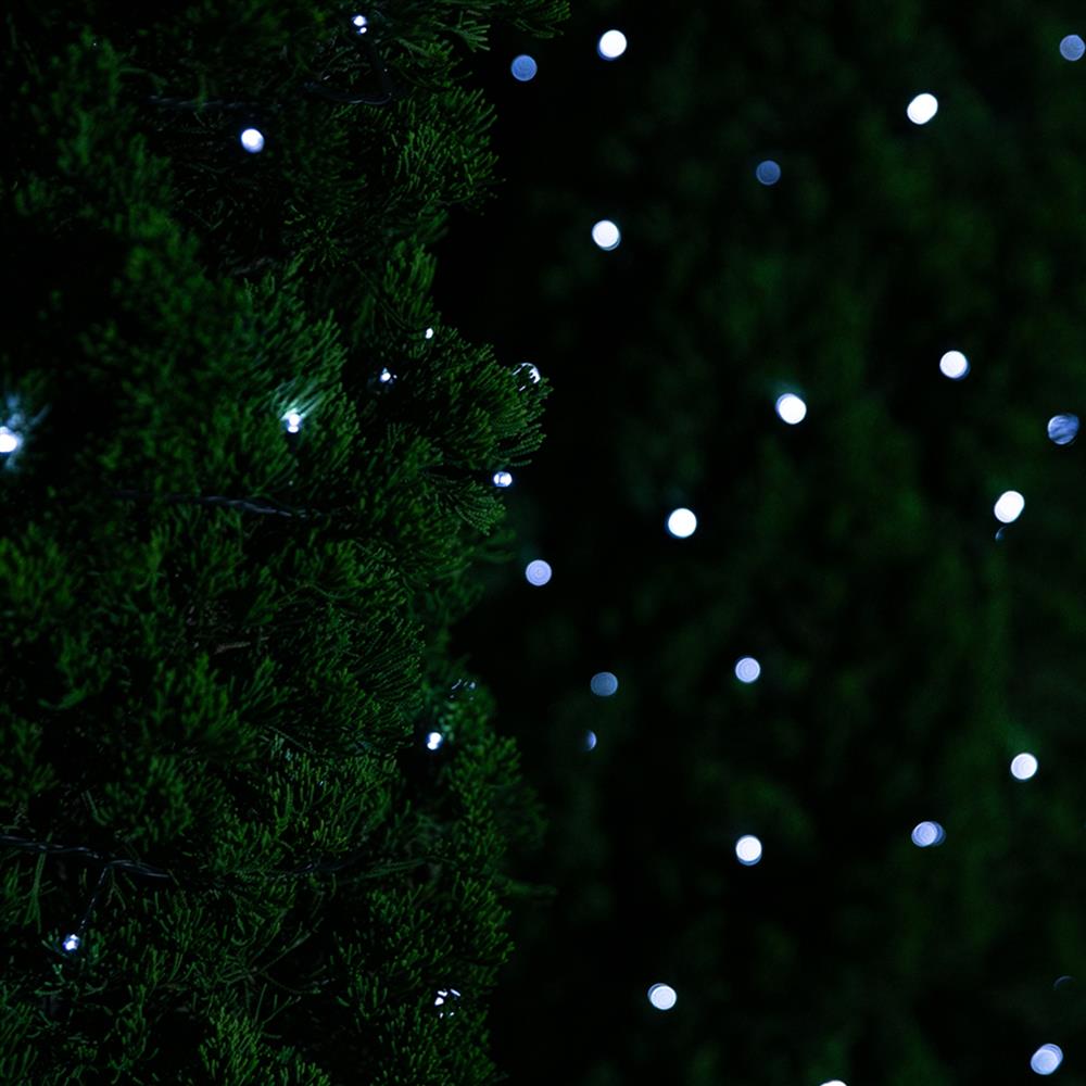 Stockholm Christmas Lights Solar LED Fairy Lights Cool White 500 LEDs Decor