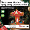 Animated Christmas Musical Flying Swing Chairs Carousel Working Model with LED Lights & Sounds
