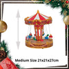 Animated Christmas Musical Flying Swing Chairs Carousel Working Model with LED Lights & Sounds