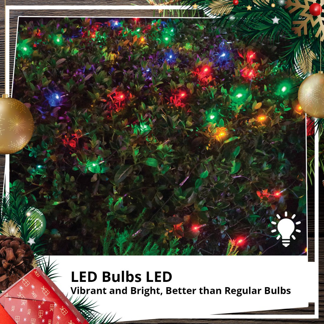 Outdoor LED Solar Net Light 150pc Multicoloured Christmas Lights Display