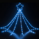 Stockholm Outdoor LED Waterfall Star 200 Blue & Cool White Bulbs Christmas Light Display 3m