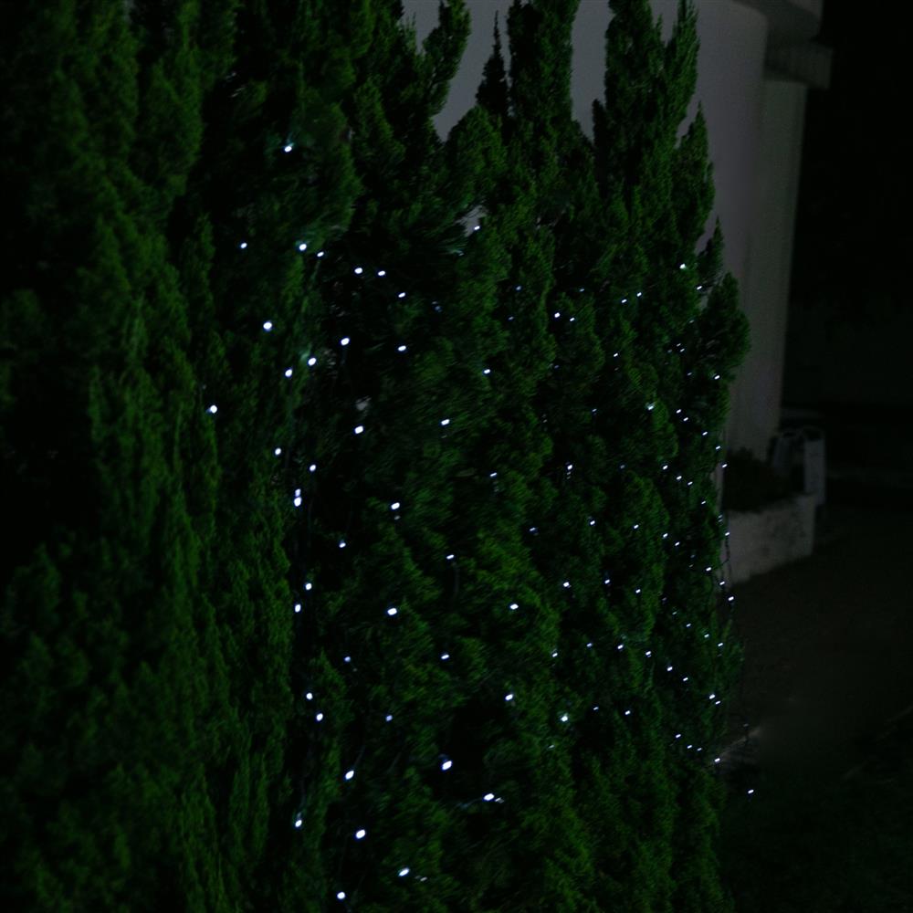 Stockholm Christmas Lights Solar Net Light 150 LEDs Cool White 2.5m x 1.3m