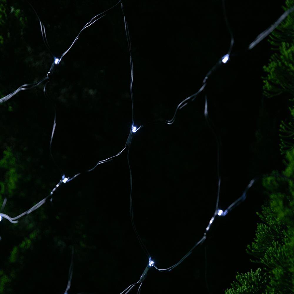 Stockholm Christmas Lights Solar Net Light 150 LEDs Cool White 2.5m x 1.3m