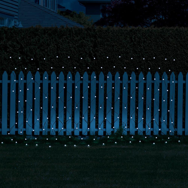 Stockholm Christmas Lights Solar Net Light 150 LEDs Cool White 2.5m x 1.3m