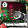Outdoor Christmas Laser Light Pattern Projector Holiday Display (Star Shower)