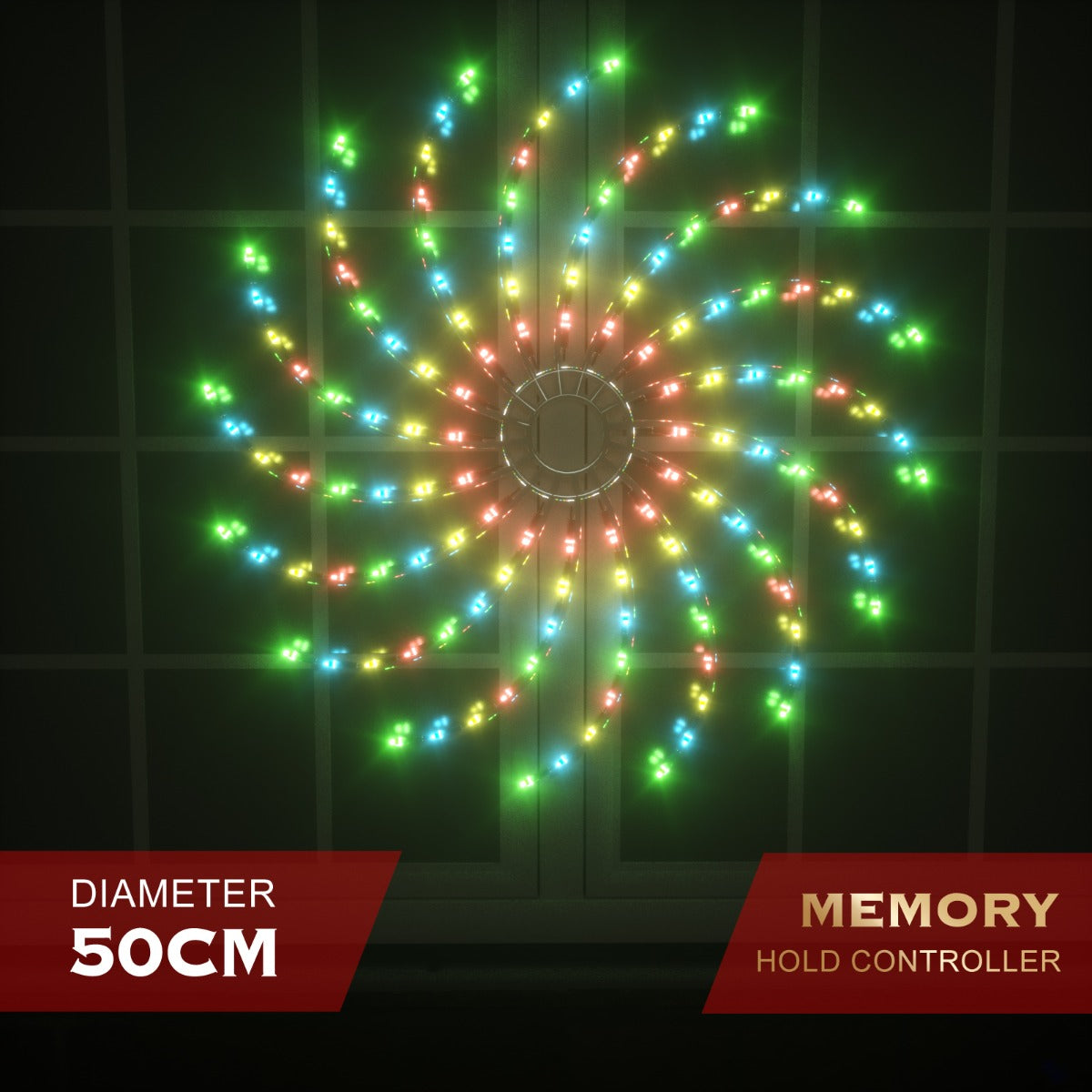 Led Spinning Light - 50 Cm Multi Colour