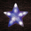 LED Digital Flasing Star String Christmas Party Garden Lamp BLUE/WHITE 50cm