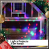 LED Spotlight Disco Spinning Effect Garden Outdoor Christmas Party Light