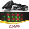Christmas Lights Outdoor Laser Projector Red Green Dots 6 Patterns Flashing