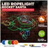 LED Rope Light Santa Rocket Dropping Gifts Outdoor Christmas Light Motif 225cm