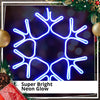 Christmas Lights LED Snowflake Silhouette Blue Neon Flexi Strip Outdoor Motif