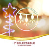 Solar Rope Light Spiral Tree LED Multi Colour Outdoor Christmas Light Decor 90cm