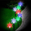 Christmas Motif Solar Snow Flake Path Light 8 pcs Multi Colour Stockholm Outdoor