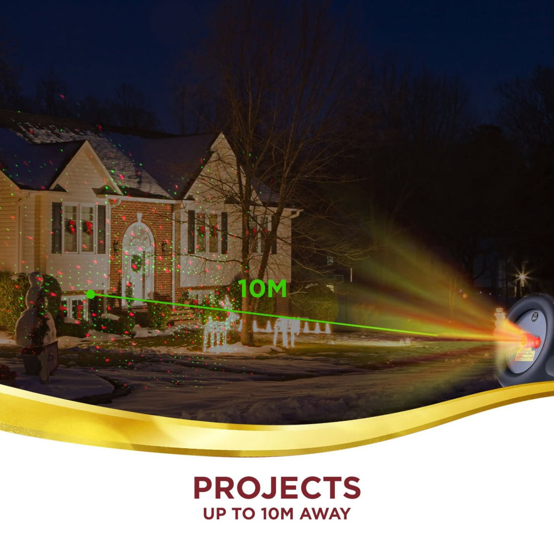 CLEARANCE Laser Light Projector Red Green Dots Flashing Garden Outdoor Christmas Decor