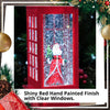 Animated Christmas LED Snowing Santa London Telephone Box