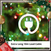 Christmas 2m LED Pinecone Tree Multicoloured Flashing Effects + Steady
