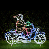 Stockholm Christmas LED Santa Motorbike Super Bright