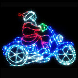 Stockholm Christmas LED Santa Motorbike Super Bright