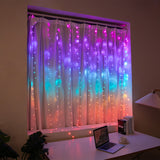 Stockholm Christmas Lights LED Curtain Light 288 LEDs Connectable Rainbow Flash