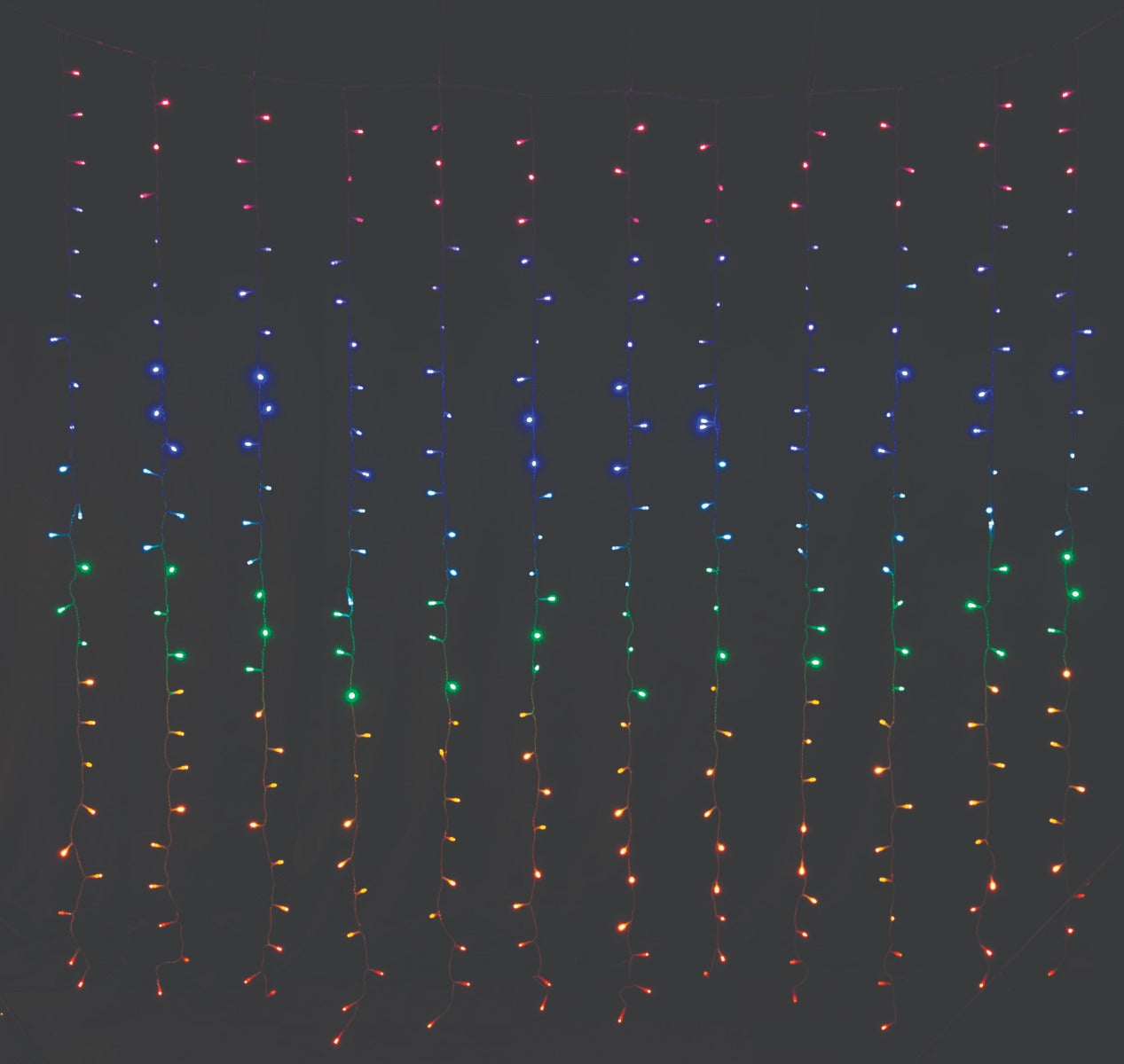 Stockholm Christmas Curtain Light 288 LED Rainbow | Outbax